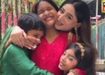 साधना सरगम का गाना किया रीक्रिएट, बच्चों के साथ माही विज भक्ति में लीन