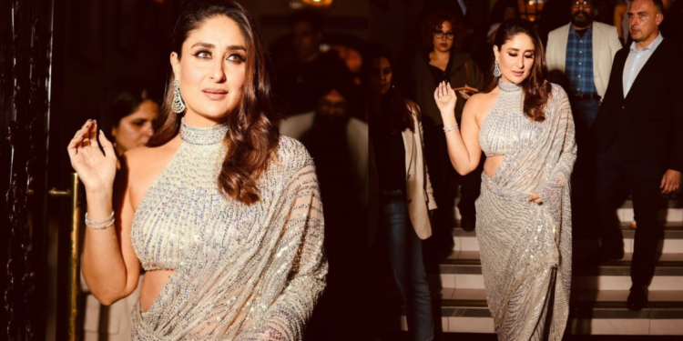 चांदनी रात से भी ज्यादा हसीन अवतार में करीना कपूर, ग्लिटरिंग साड़ी में लिपटी नूरानी हूर, देखते ही थम जाए सांसें