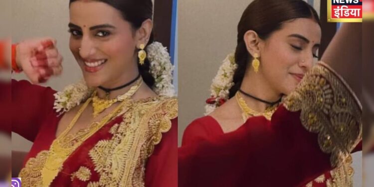 माधुरी दीक्षित का गाना किया रीक्रिएट, दुल्हन बनकर साजन के लिए नाचीं अक्षरा सिंह, धमाकेदार डांस VIRAL