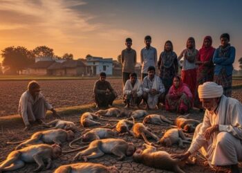 बाराबंकी में कौन दे रहा बंदरों को जहर? जिस गांव में नहीं थे बंदर… वहां मिले 18 शव!