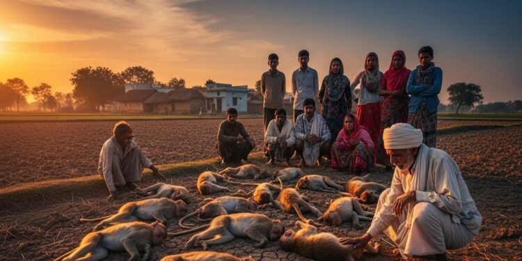 बाराबंकी में कौन दे रहा बंदरों को जहर? जिस गांव में नहीं थे बंदर… वहां मिले 18 शव!
