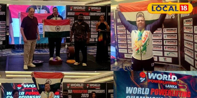 मेडिकल कॉलेज के प्रोफेसर का कमाल! वर्ल्ड पावरलिफ्टिंग में रचा इतिहास, श्रीलंका में तूफान के बीच जीते 3 गोल्ड