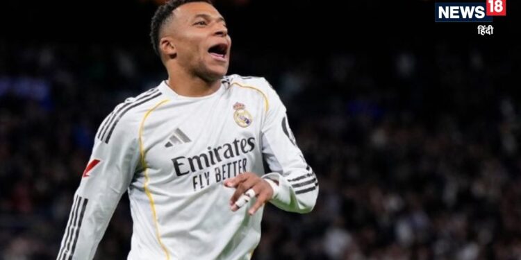 एमबाप्पे ने क्रिस्टियानो रोनाल्डो के 12 साल पुराने रिकॉर्ड की बराबरी की, रियल मैड्रिड के लिए दागा 59वां गोल