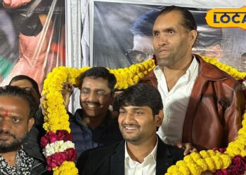 द ग्रेट खली ने उदयपुर में युवाओं को वॉलीबॉल के लिए प्रेरित किया