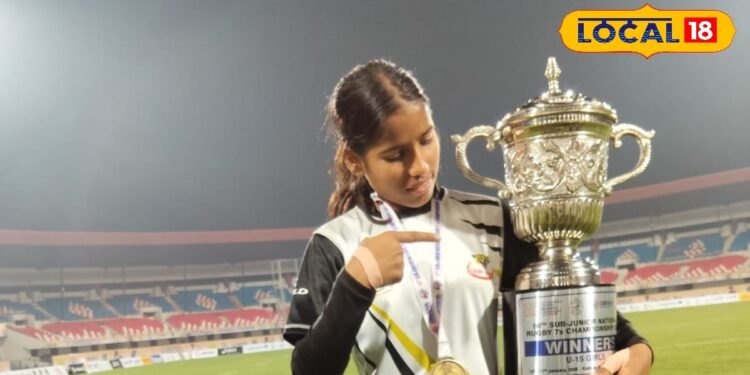 राष्ट्रीय सब जूनियर रग्बी 7 एस में भोजपुर की मनीषा ने जीता गोल्ड मेडल, महाराष्ट्र के खिलाड़ी को दी मात