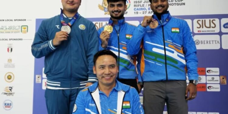 ISSF Junior World Cup 2026: 10 मीटर एयर पिस्टल में शिवा नरवाल को स्वर्ण, चिराग को कांस्य