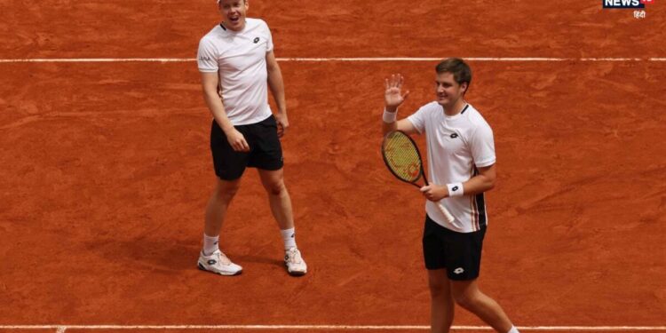 French Open 2026: हेलियोवारा और पैटन पहली बार पुरुषों के डबल्स फाइनल में पहुंचे, खिताब से एक जीत दूर