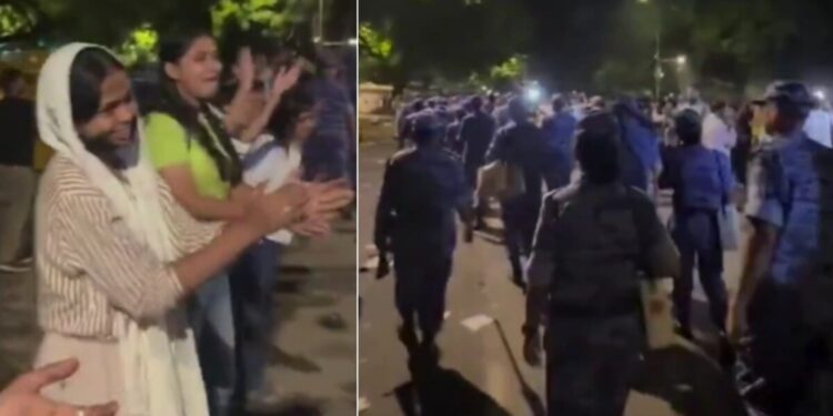 VIDEO: पुलिस की लाठी खाए लोगों ने तालियों से दी जवानों को विदाई; कहा- मारपीट कर जा रहे हैं, National Hindi News