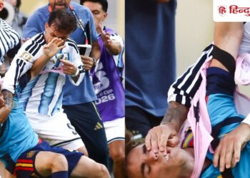 अर्जेंटीना ने पार की हदें, फाइनल हारने के बाद स्पेन के खिलाड़ी को पीटा; VIDEO, Sports Hindi News