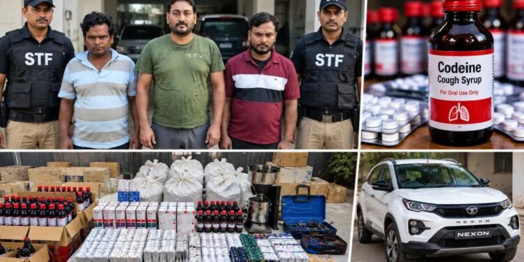 Cough Syrup Smuggling: एक करोड़ का माल और कोडीन कफ सिरप का गंदा धंधा, एसटीएफ ने 3 ड्रग तस्करों को धर दबोचा
