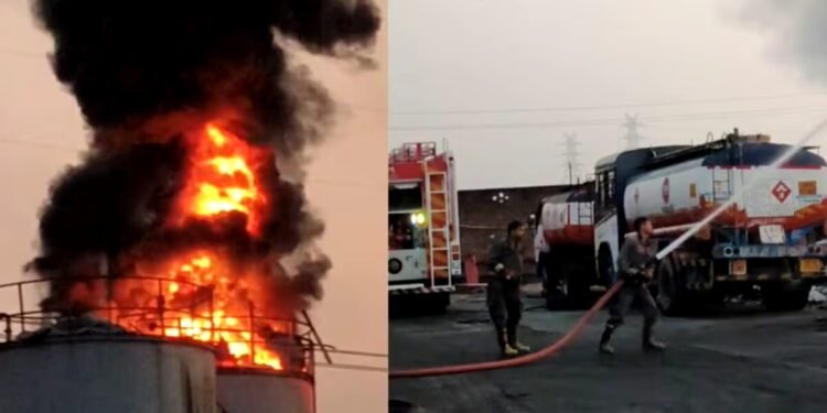 Kanpur Dehat Fire Explosion: भयंकर धमाके के साथ फटा तेल टैंक, आग की लपटों में जिंदा जले 2 मजदूर, मची चीख-पुकार