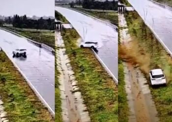 गंगा एक्सप्रेसवे पर BJP MLA की फॉर्चुनर का फटा टायर, स्किड करते हुए डिवाइडर से टकराई गाड़ी, बाल-बाल बचे नेता