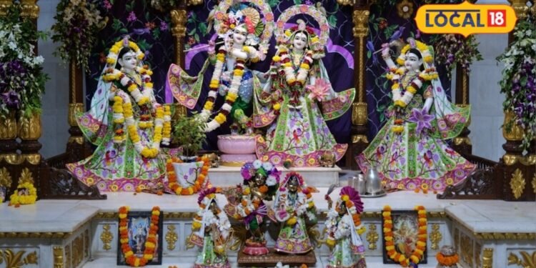 20 लाख की पोशाक और विदेशी फूल, कानपुर इस्कॉन मंदिर में इन सबसे होगा माधव का श्रृंगार