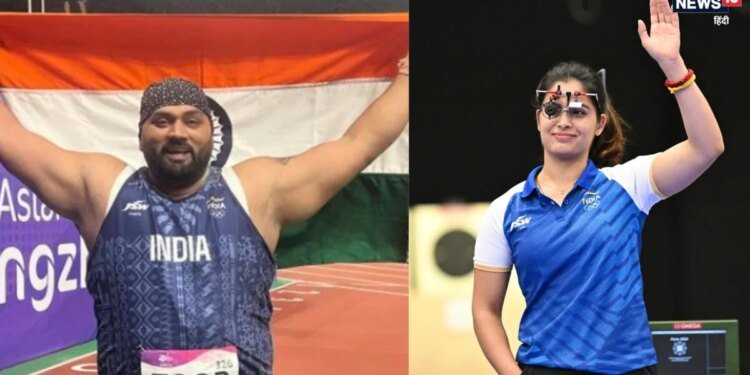 Asian Games: मनु भाकर और तेजिंदर तूर करेंगे भारतीय दल की अगुवाई, एशियन गेम्स में बने ध्वजवाहक
