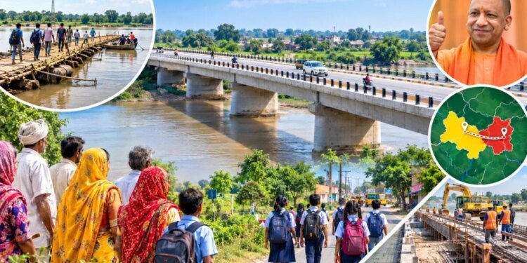 Fatehpur News: 148 गांव के 42000 लोगों की लॉटरी; नाव-बांस के पुल से बजार, स्कूल और शहर से सीधा कनेक्शन, योगी सरकार का तोहफा