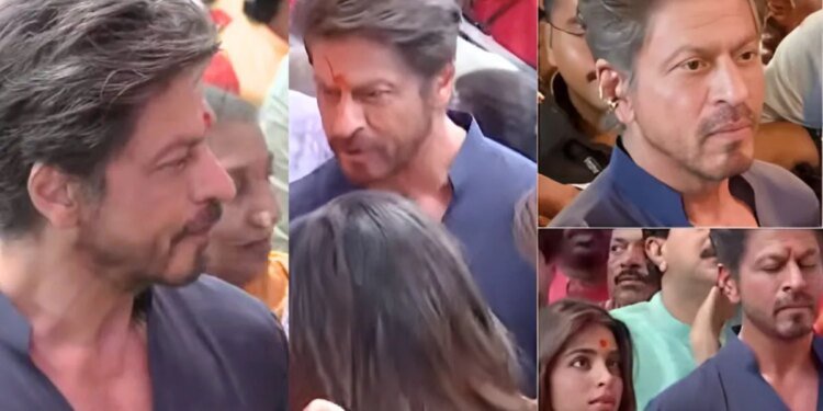 लालबागचा राजा के दरबार में किंग खान, परिवार के साथ किए बप्पा के दर्शन, गौरी-सुहाना की सादगी ने जीता दिल