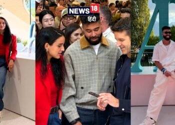 रेड ब्लेजर में तृप्ति डिमरी तो ग्रे जैकेट में कूल दिखे एपी ढिल्लों, Apple के इवेंट में छाया इंडियन तड़का