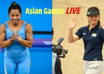 Asian Games 2026 Day 4 LIVE: मनु भाकर और मीराबाई चानू आज दिलाएंगी मेडल? बैडमिंटन टीम की नजरें फाइनल में एंट्री पर