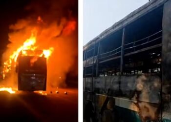 Greater Noida Sleeper Bus Fire: हादसे के बाद पकड़े गए स्लीपर बस के ड्राइवर और कंडक्टर, 9 लोगों की हो चुकी है मौत