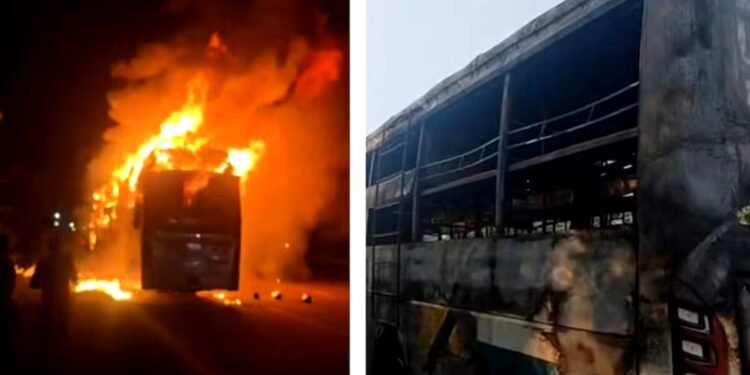 Greater Noida Sleeper Bus Fire: हादसे के बाद पकड़े गए स्लीपर बस के ड्राइवर और कंडक्टर, 9 लोगों की हो चुकी है मौत