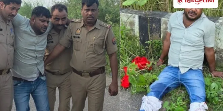 सड़क पर पेशाब करने के विरोध में व्यापारी की हत्या; पुलिस ने आरोपी को पैरों में गोली मारकर पकड़ा, Uttar-pradesh Hindi News