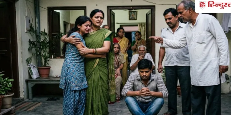 रात को प्रेमिका से मिलने पहुंचे युवक का उतारा इश्क का ‘भूत’, लड़की के घर वालों ने उल्टा लटकाकर पीटा, Uttar-pradesh Hindi News