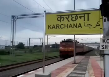 रेल की पटरी पर रखकर भाग गया 7 फीट की रेलिंग, तभी टकरा गई ट्रेन, बाल-बाल बचे लोग