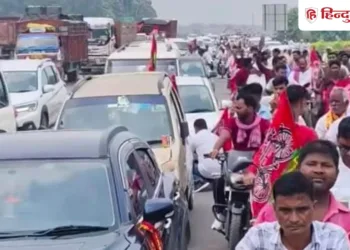 सपा नेता की बिना इजाजत निकली रैली से हाईवे जाम, एंबुलेंस फंसी; दौड़ी पहुंची कई थानों की पुलिस, Uttar-pradesh Hindi News