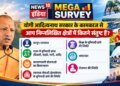 UP Mega Survey: योगी सरकार के कामकाज पर जनता ने दिया रिपोर्ट कार्ड, कानून-व्यवस्था में 53% संतुष्ट