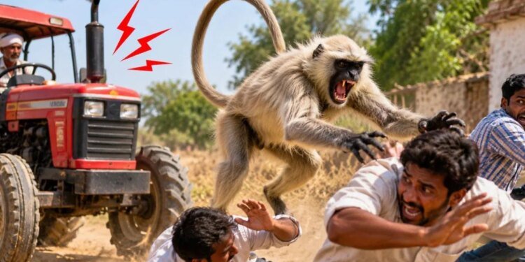 ट्रैक्टर चालू होते ही गुस्सा जाता है लंगूर, फिर दौड़ा-दौड़कर करता है अटैक, खौफ में जी रहे लोग